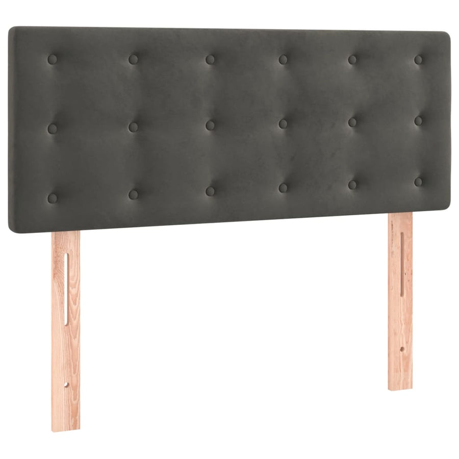 Headboard Dark Grey 100 cm Velvet