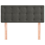 Headboard Dark Grey 100 cm Velvet