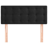 Headboard Black 100 cm Velvet - Side View