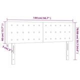 Headboards 2 pcs Dark Grey 72 cm Fabric