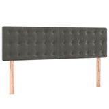 Headboards 2 pcs Dark Grey 72 cm Velvet