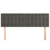 Headboards 2 pcs Dark Grey 72 cm Velvet - Side View