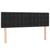 Headboards 2 pcs Black 72 cm Velvet - Front View