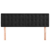 Headboards 2 pcs Black 72 cm Velvet