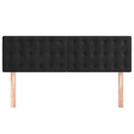 Headboards 2 pcs Black 72 cm Velvet