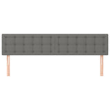 Headboards 2 pcs Dark Grey 80 cm Fabric
