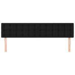 Headboards 2 pcs Black 80 cm Fabric