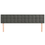 Headboards 2 pcs Dark Grey 80 cm Velvet