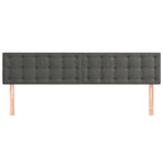 Headboards 2 pcs Dark Grey 80 cm Velvet