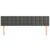 Headboards 2 pcs Dark Grey 80 cm Velvet - Side View