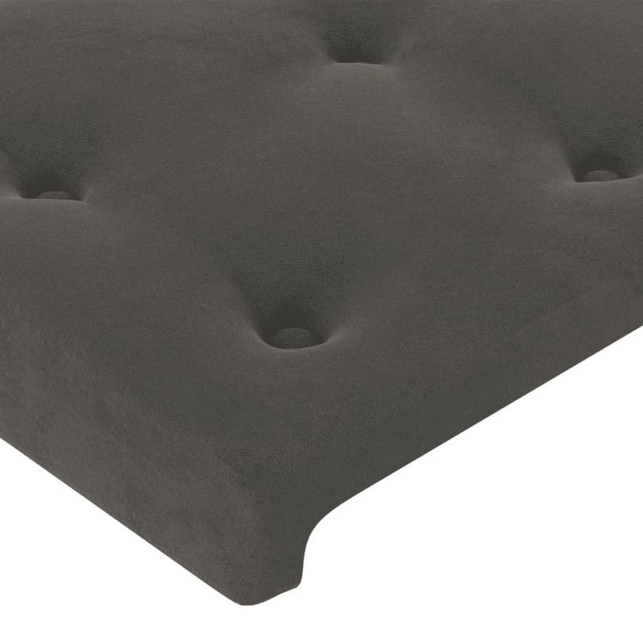 Headboards 2 pcs Dark Grey 80 cm Velvet