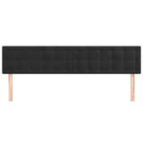 Headboards 2 pcs Black 80 cm Velvet