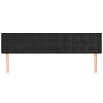 Headboards 2 pcs Black 80 cm Velvet