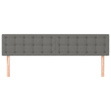 Headboards 2 pcs Dark Grey 100 cm Fabric - Side View