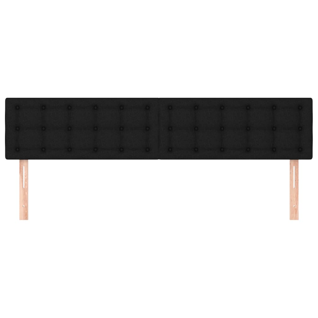 Headboards 2 pcs Black 100 cm Fabric