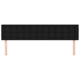 Headboards 2 pcs Black 100 cm Fabric - Side View