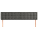Headboards 2 pcs Dark Grey 100 cm Velvet