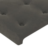 Headboards 2 pcs Dark Grey 100 cm Velvet