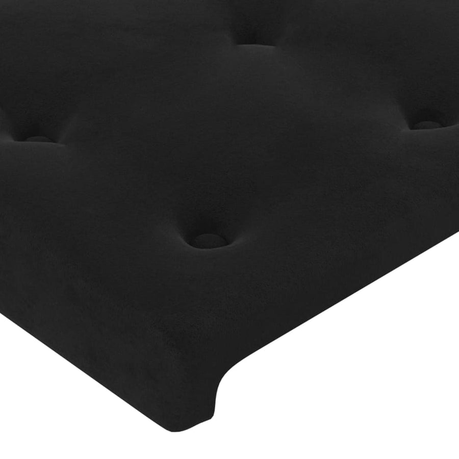 Headboards 2 pcs Black 100 cm Velvet