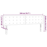 Headboards 2 pcs Black 100 cm Velvet - Low Angle