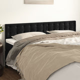 Headboards 2 pcs Black 100 cm Velvet