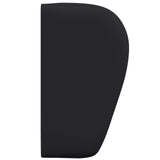 Headboard Ear Black 40 x 23 x 6 cm PVC - Close-Up Angle