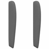 Headboard Ear Dim Grey 80 x 23 x 6 cm Fabric - Front View