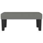 Bench Dark Grey 70x30x30 cm Fabric