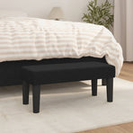 Bench Black 70x30x30 cm Fabric