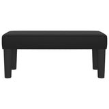 Bench Black 70x30x30 cm Faux Leather
