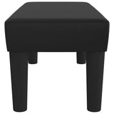 Bench Black 70x30x30 cm Faux Leather