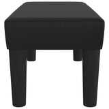 Bench Black 70x30x30 cm Faux Leather - Top-Down View