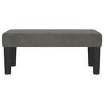 Bench Dark Grey 70x30x30 cm Velvet