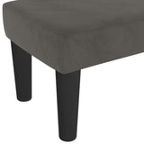 Bench Dark Grey 70x30x30 cm Velvet - 45-Degree Angle