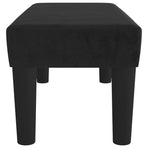 Bench Black 70x30x30 cm Velvet