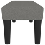 Bench Dark Grey 100x30x30 cm Fabric