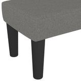Bench Dark Grey 100x30x30 cm Fabric - 45-Degree Angle