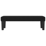 Bench Black 100x30x30 cm Fabric - Side View
