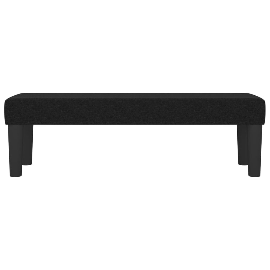 Bench Black 100x30x30 cm Fabric