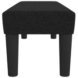 Bench Black 100x30x30 cm Fabric - Top-Down View
