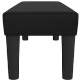 Bench Black 100x30x30 cm Faux Leather