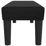 Bench Black 100x30x30 cm Faux Leather