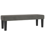 Bench Dark Grey 100x30x30 cm Velvet