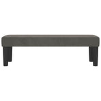 Bench Dark Grey 100x30x30 cm Velvet