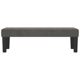 Bench Dark Grey 100x30x30 cm Velvet - Side View