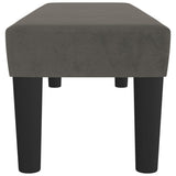 Bench Dark Grey 100x30x30 cm Velvet