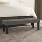 Bench Dark Grey 100x30x30 cm Velvet