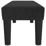 Bench Black 100x30x30 cm Velvet