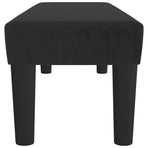Bench Black 100x30x30 cm Velvet