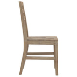 5 Piece Dining Set Solid Wood Acacia - Low Angle